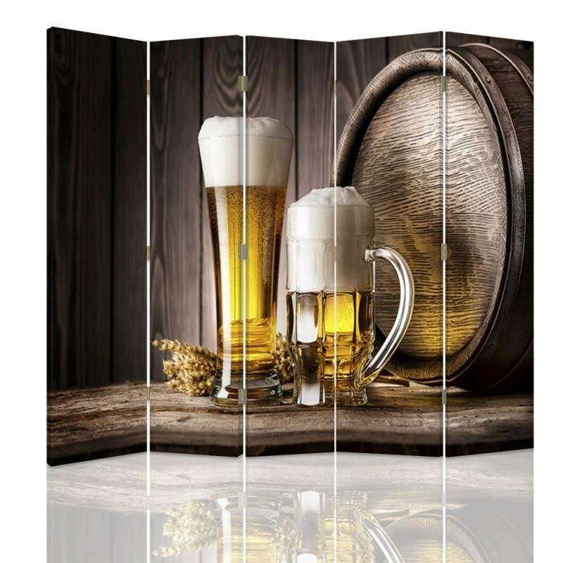 Paravent Bier mit 5 Paneelen