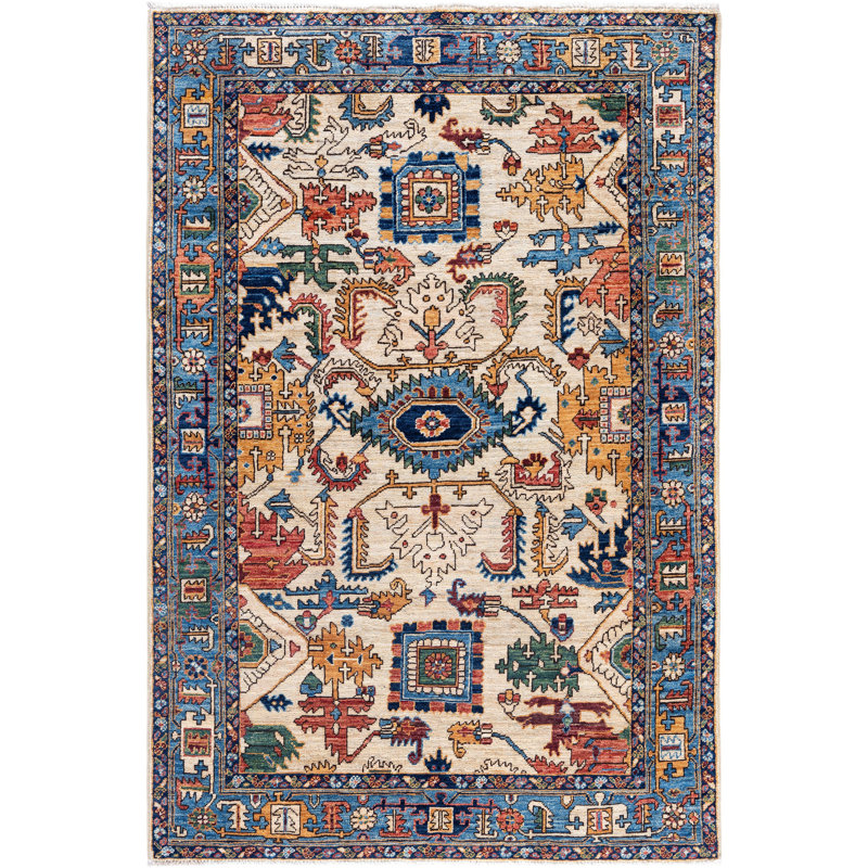 Serapi One-of-a-Kind 4' 1" X 5' 11" Hand Knotted Area Rug