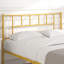 Cadre de lit double, cadre de lit en métal avec tête de lit, lit plateforme en fer sans matelas ni sommier-88618247-102742499