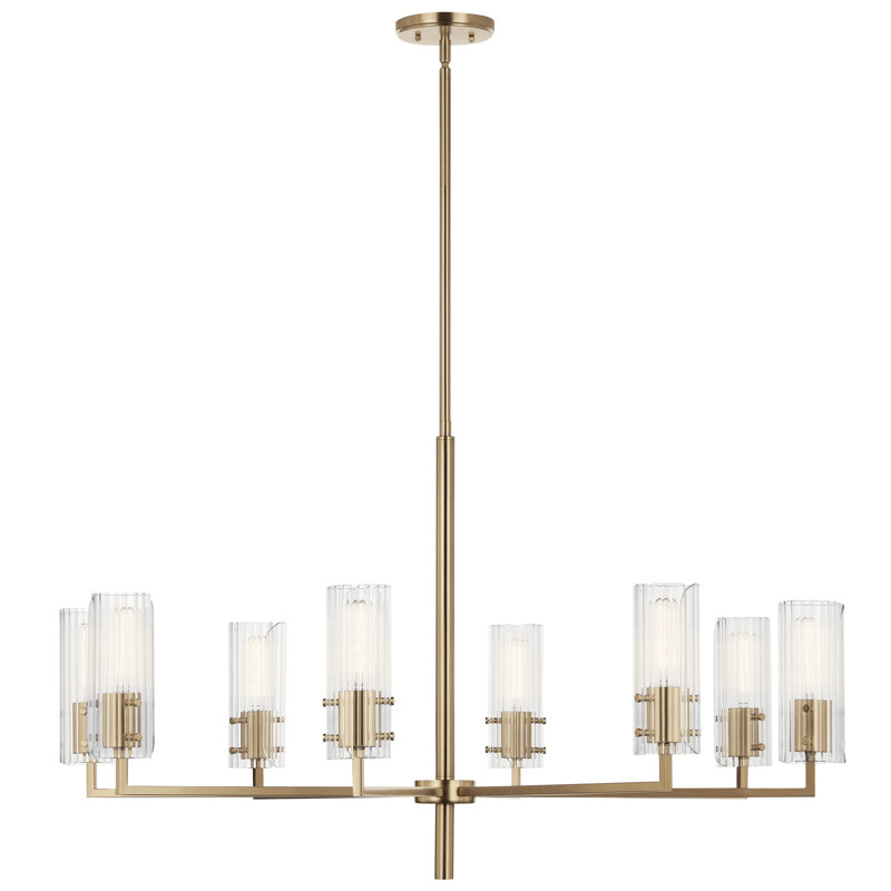 Lustre 8 lumières 40,25 "40,25", Laiton