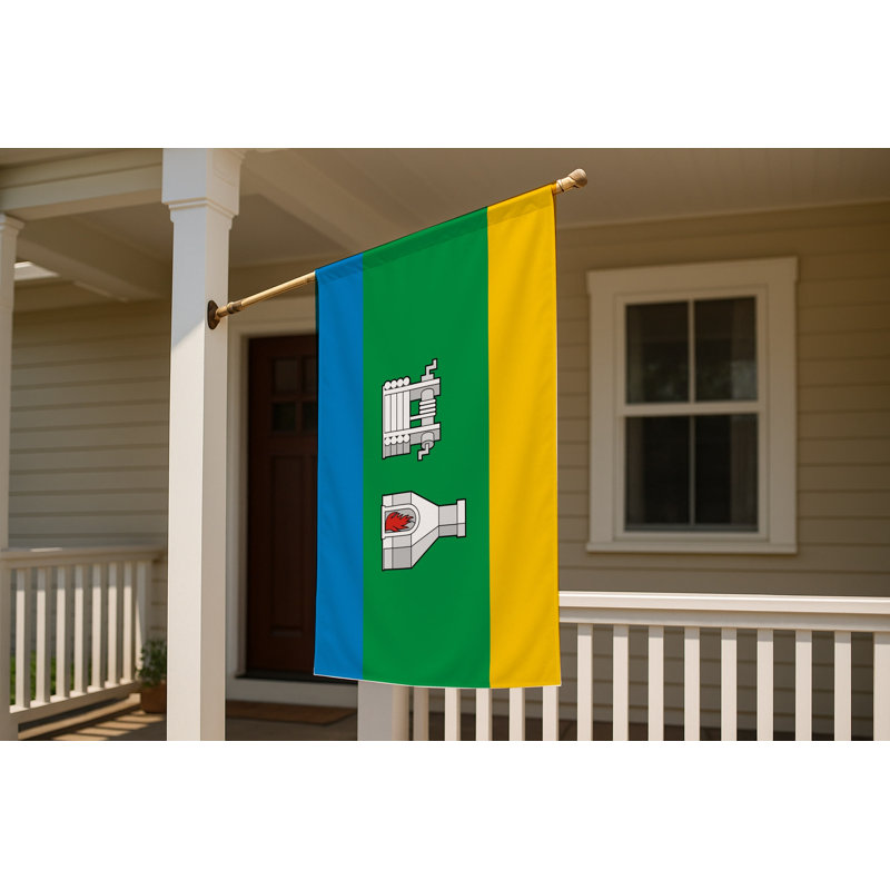 Drapeau de la ville d'Ekaterinburg - drapeau extérieur, 36" H x 60" W