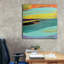 Toile épique Graffiti «Black Sands No. 2» par Cathe Hendrick, 37 po x 37 po
