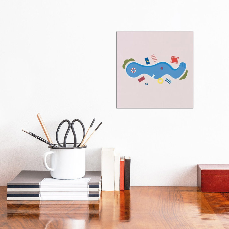 The Swimming Pool Season by Alisa Galitsyna - Wrapped Canvas Print, 30.48 cm H x 30.48 cm W