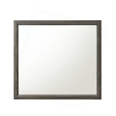 Weathered Gray Finish Mirror