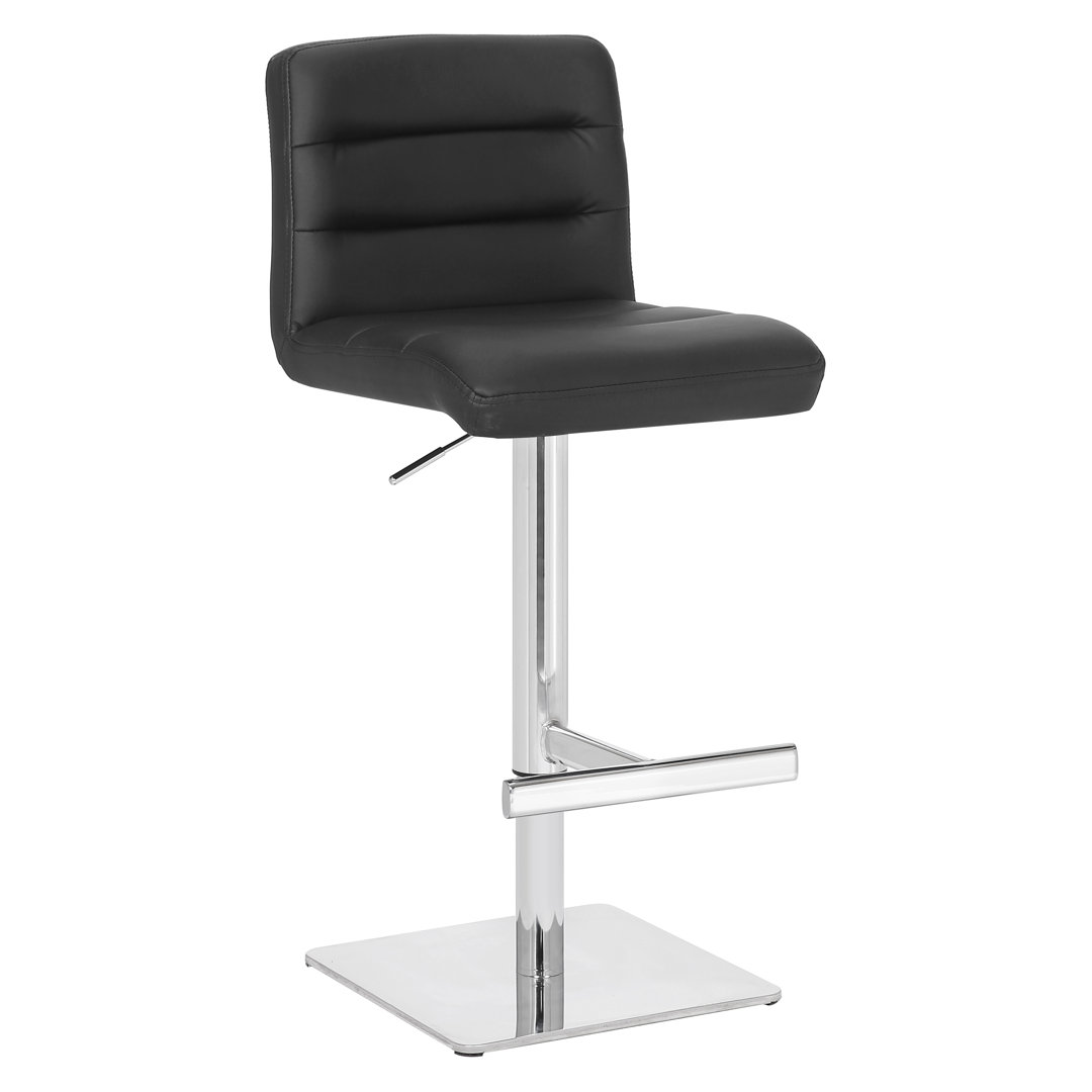 Basso Swivel Upholstered Counter Stool with Metal Frame