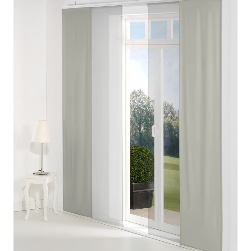 Aadhvika Track Insert Opaque Sliding Panel, 245cm H x 60 cm W, Taupe
