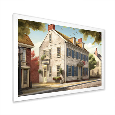 «Delaware 1950S Village II», reproduction sur toile encadrée