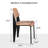 Leira Counter Stool with Steel Frame-948183773