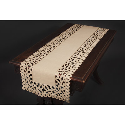 Burnard Embroidered Cutwork Table Runner