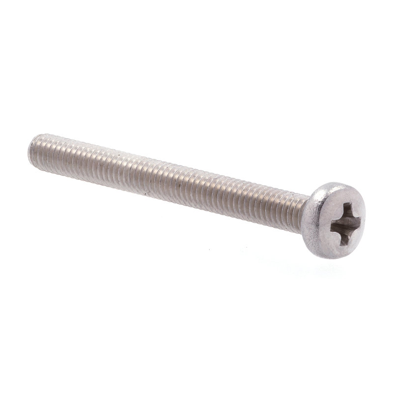 Vis à métaux, métrique, tête cylindrique, embout cruciforme, m2,5-0,45 x 25 mm (paquet de 10), Acier inoxydable