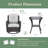 Shida 2 - Person Patio Conversation Set with Cushions-1198869707