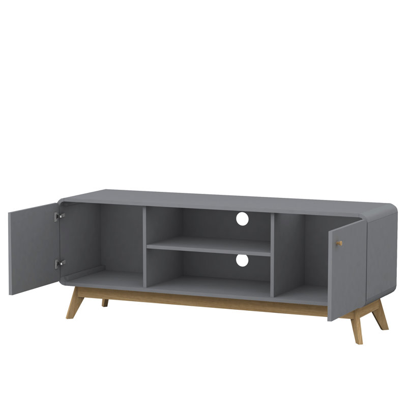 Justine TV Stand for TVs up to 60", Grey