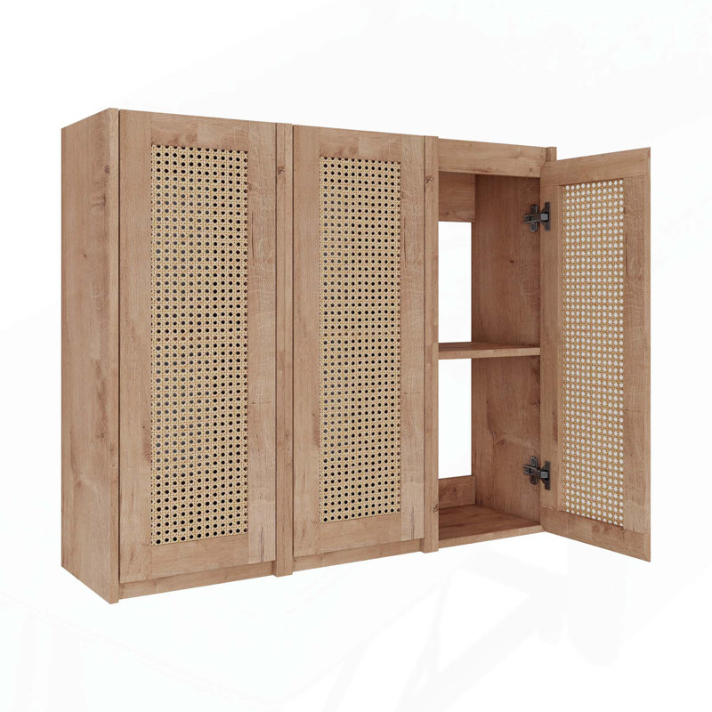 Élégante armoire latérale de salle de bain avec des fonctionnalités avancées pour optimiser l'espace