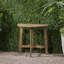 TABLE BISTRO WESTMONT DEMI-ROND, GRIS