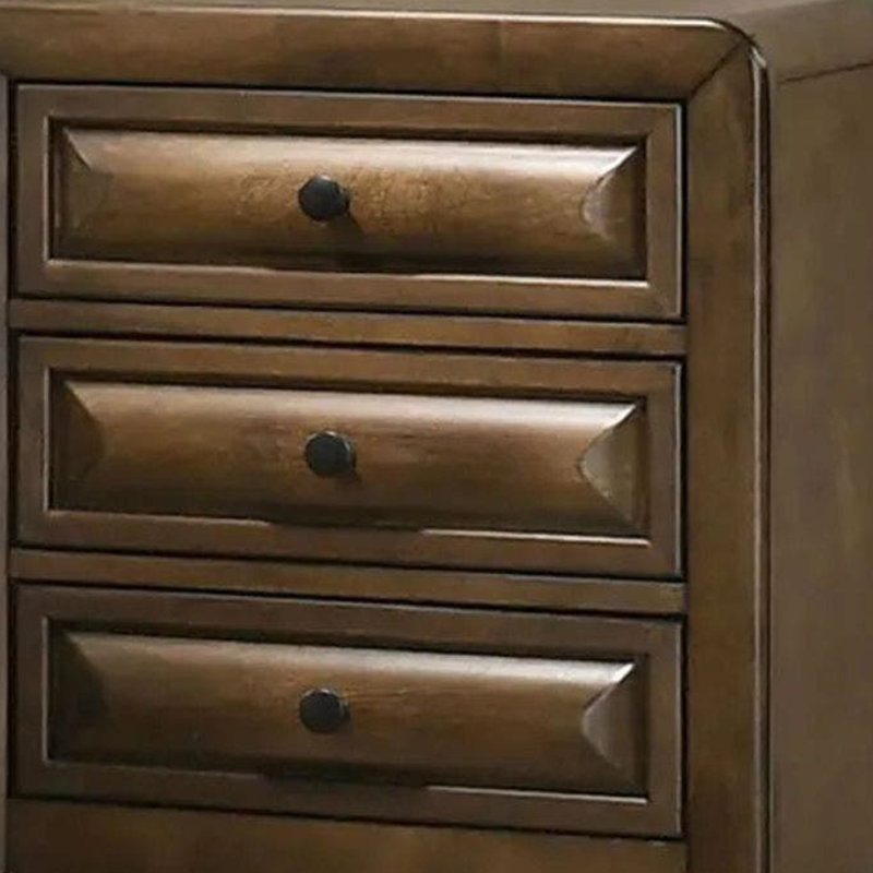 Ensemble de chambre à coucher grand lit, brun, bronze, bois gris clair, ensemble de 2 pièces avec table de chevet