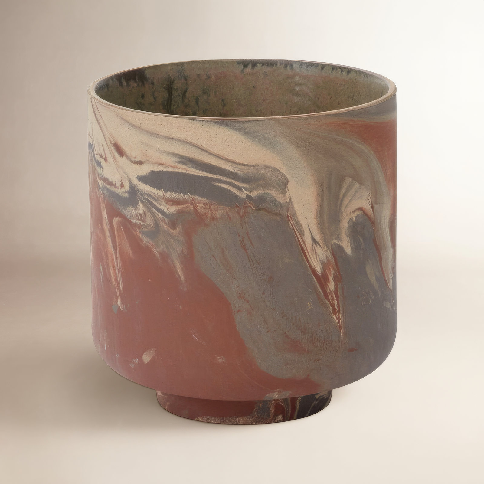Wilburg 7" Ceramic Pot Planter, 6.5" H x 6.5" W x 6.5" D