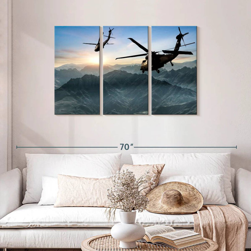 Mait volant des hélicoptères militaires, H 28 po x l 45 po