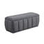 Banc de rangement moderne et contemporain de 47 po Ocaliot - Banc de rangement texturé, rangement intérieur compact, entièrement assemblé-1027683028