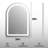 LED Bathroom Mirror with Lights Arched Vanity Mirror with Touch Sensor Lighted Mirror with Metal Frame Frontlit Anti-Fog Dimmable 3 Colors Temperature Shatterproof