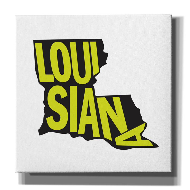 'Louisiana 2' by Art Licencing Studio Canvas Wall Art, 12" x 12", 12" H x 12" W x 0.75" D
