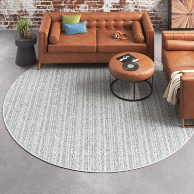 Tapis bleu sarcelle intérieur / extérieur Hewitt