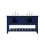 Ensemble de meuble-lavabo double 60 po Pelaghia-57367821