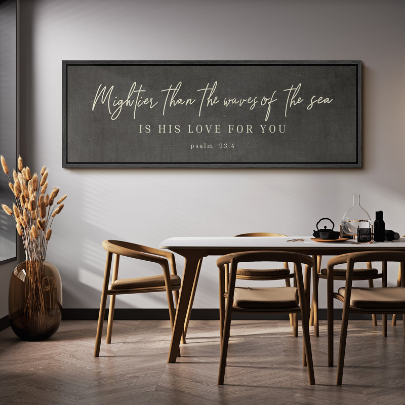 «Love For You», gris foncé, calme, œuvre d'art, images murales, décoration de salon, H 20 po x l 60 po