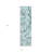 8' Runner Teal Floral Washable Non Skid Indoor Outdoor Runner Rug