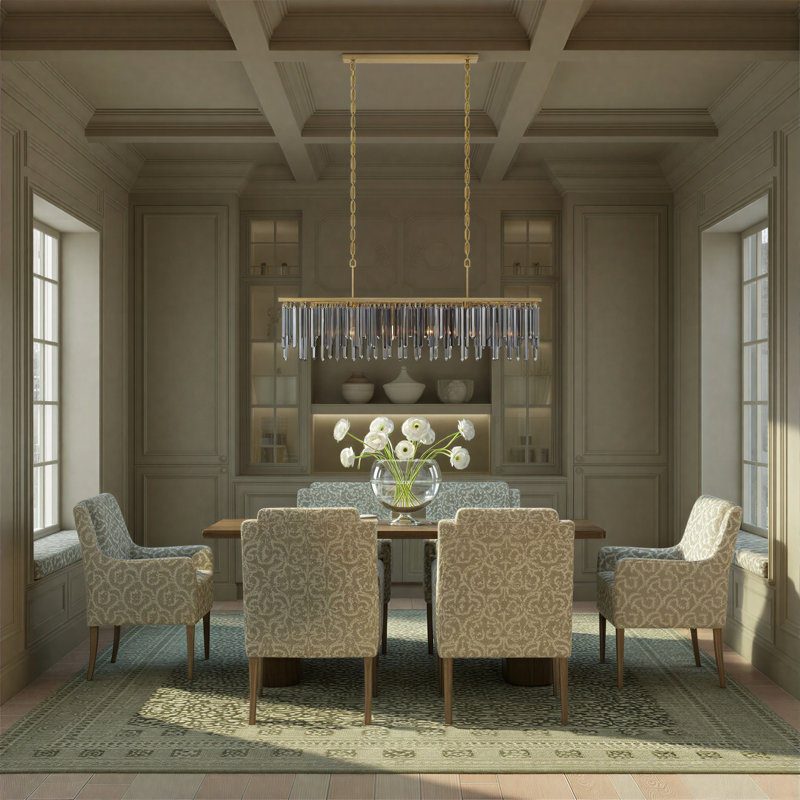 Wisbech 52'' Modern Gold Linear Chandelier