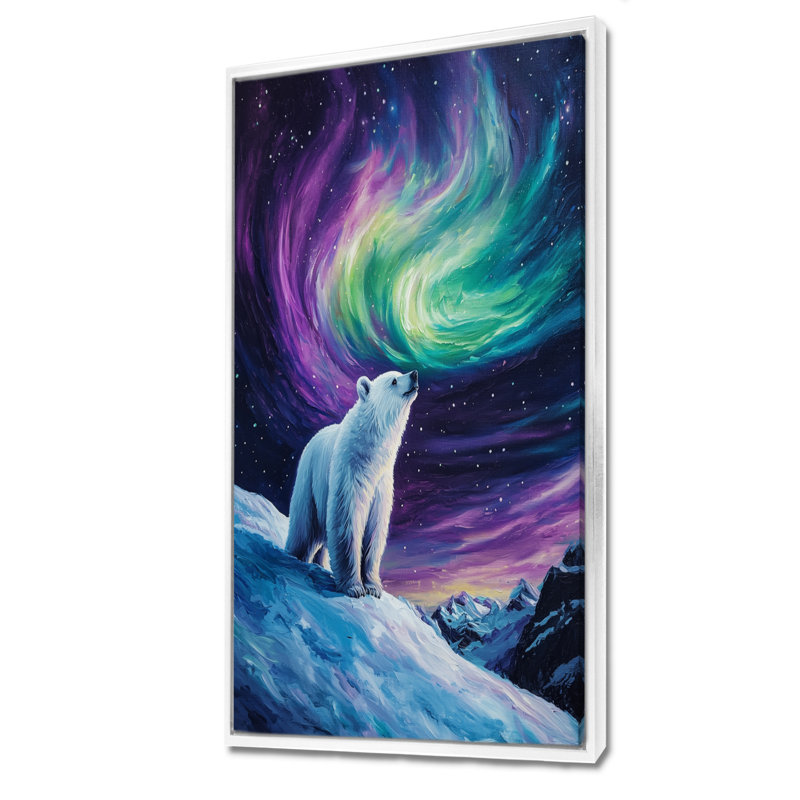 Farnham - animaux, impressions sur toile, H 60 po x l 28 po, Impression encadrée flottante, Blanc