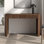 Bureau rectangulaire cannelé en noyer satiné de 47,5 po de large Palmera