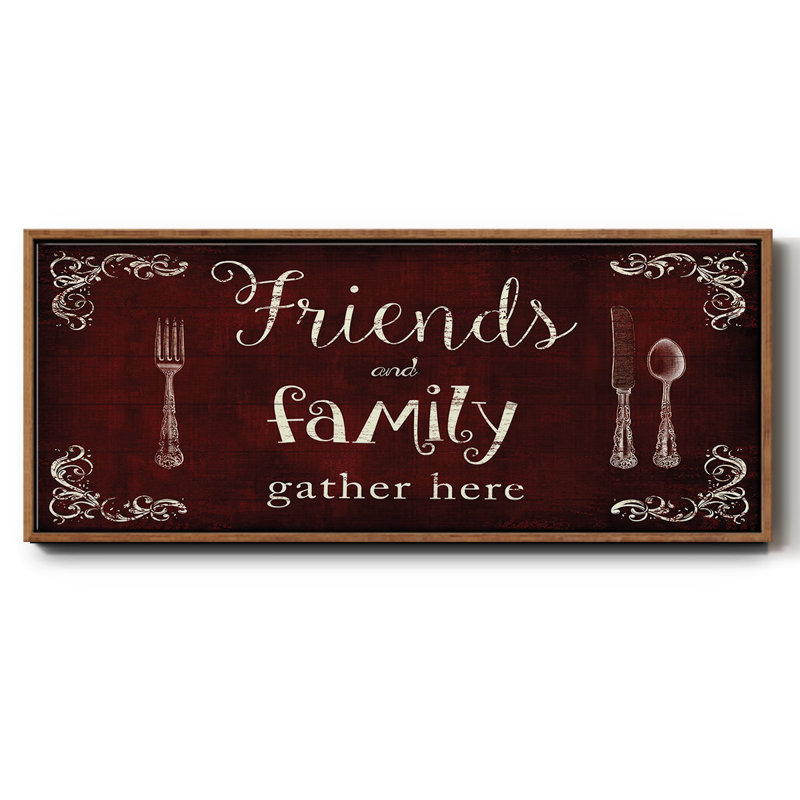 Friends and Family - toile encadrée, H 8 po x l 20 po