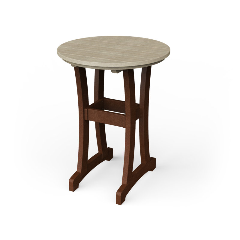 Table de bar Stella, H 30 po x l 30 po x P 30 po, Bois de bouleau / brun Tudor