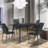 Gilfillan 35'' Modern Kitchen Dining Chair, Dining Room Chairs with Stable Steel Legs, Upholstered Solid Back Side Chair(2 Chairs)-1032998879-1066583531