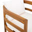 Chaises de salle à manger d'extérieur en bois d'acacia rustique avec coussins hydrofuges Rivara-1743291389