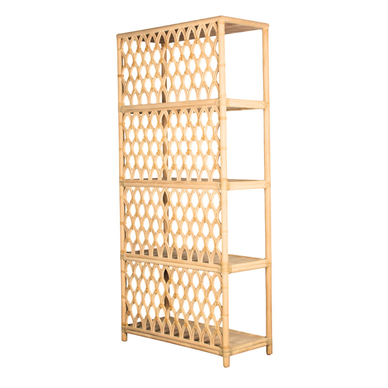 Casablanca Solid Wood Bookcase, Natural
