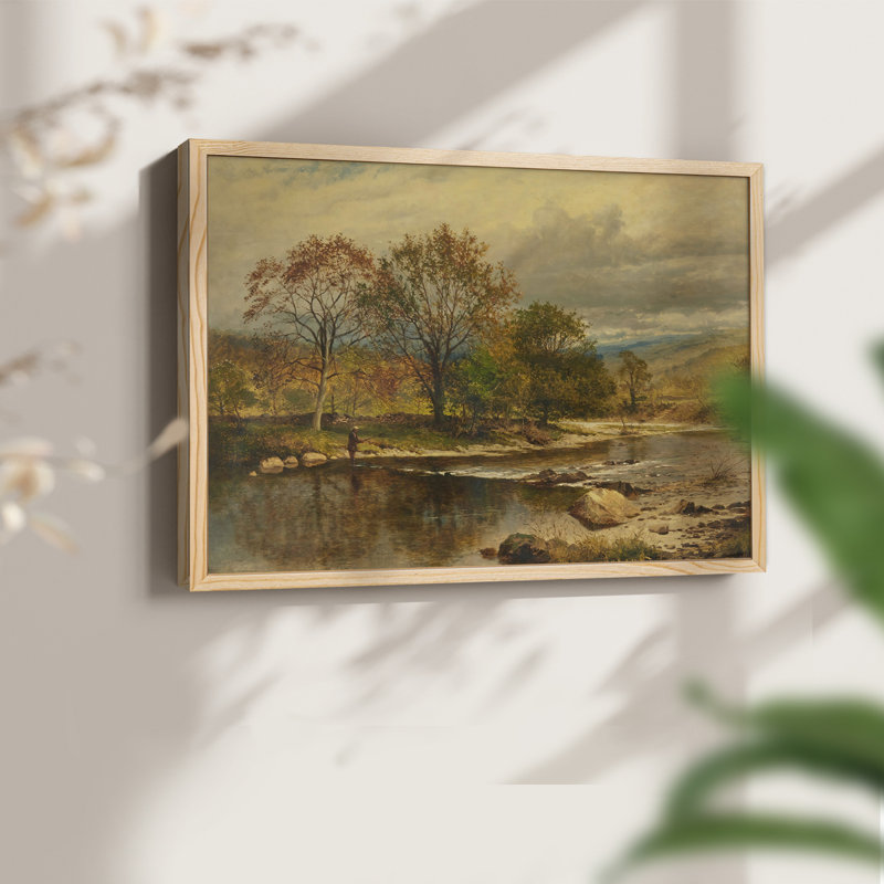 Paysages rétro-DLxxi - reproduction encadrée - réversible, H 11 po x l 14 po, Naturel