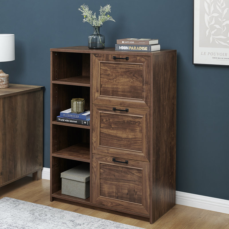 Hitchin 2 Piece Writing Desk Office Set, Walnut