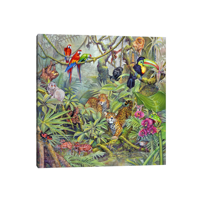 The Rainforest by Tim Knepp - Wrapped Canvas Painting, 30.48 cm H x 30.48 cm W