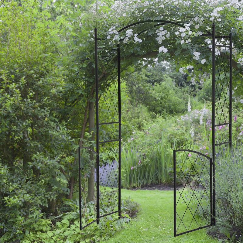 Arche de jardin polyvalente en métal pour les vignes et les décorations, rehaussant la beauté extérieure