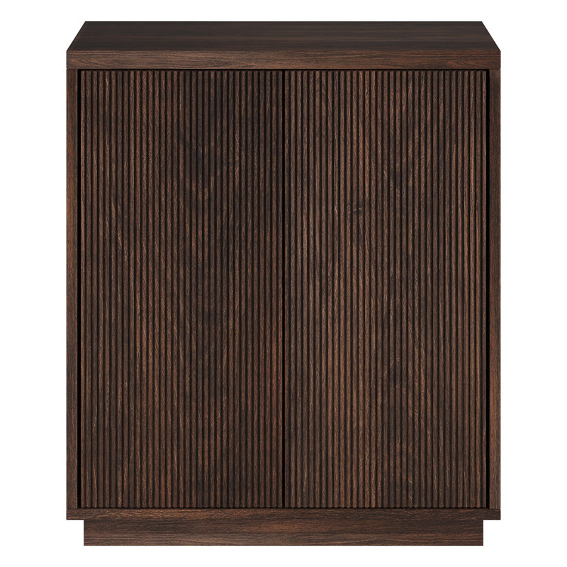 2 - Door Rectangle Accent Cabinet, Alder Brown