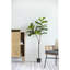 55.1'' Faux Fiddle Leaf Fig Tree in Cement Pot