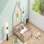 Lit plateforme en bois pleine grandeur avec garde-corps, naturel-1184894570