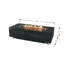 Rectangle Concrete Smokeless Fire Pit Table-287658507-287658511-287658545