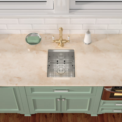Bar Sink Undermount Single Bowl Stainless Steel Workstation Kitchen Sink