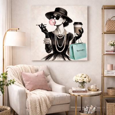 Classic Grace: Tiffany-Inspired Chic Canvas Wall Art