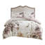 Housse de couette en coton avec grand motif floral, double / grand, 1 et 2 taies décoratives, fermeture à boutons, attaches de coin pour sécuriser l'édredon, imprimé floral, agencement de couleurs douces, attaches,-124477672-124477673