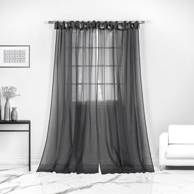 Elyse Sheer Curtain Panel Pair