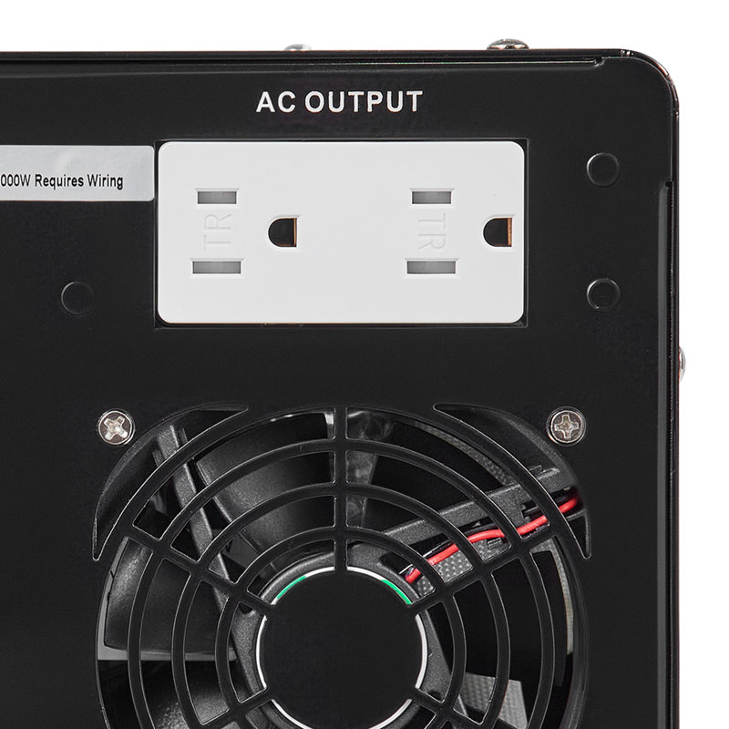 Chargeur onduleur à onde sinusoïdale pure, 3000W, onduleur DC 12V à AC 120V avec écran LCD, télécommande, basse fréquence, pour camping-car RV, compatible avec les batteries LiFePO4 et Lithium 12V