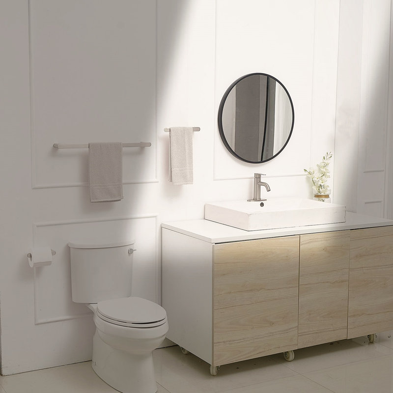 5-Piece Bathroom Hardware Set With Towel Bar, Towel Hook, And Toilet Paper Holder, Brushed Nickel Finish, Suitable For Kitchen, Bedroom, And Living Room